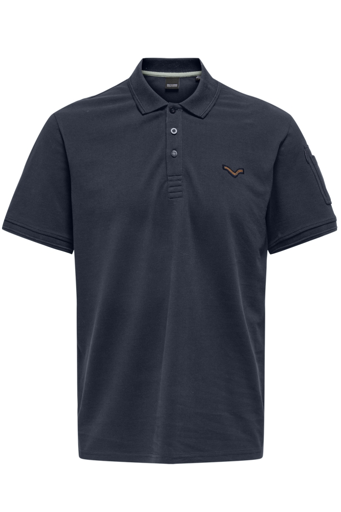 ONSDEVON REG SS JAX POLO CS 22035114 NAVY BLAZER